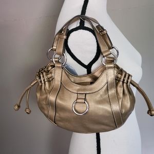 Small Gold Satchel